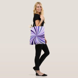 Lila Sternenburst-Tasche Lilac Rays Muster-Tasche