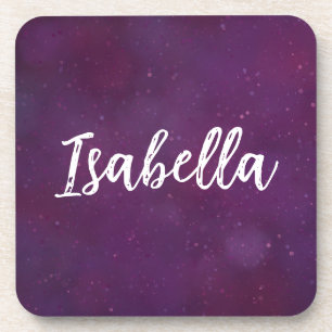 Lila Sternenhimmel Getränkeuntersetzer