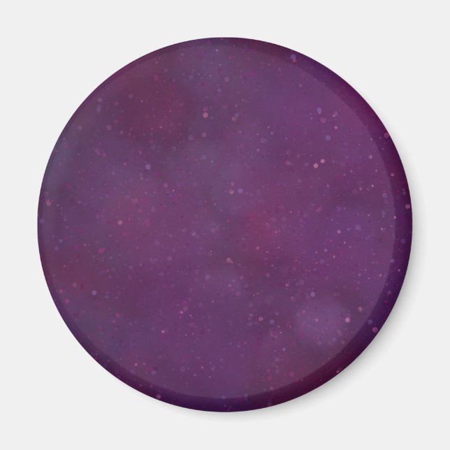 Lila Sternenhimmel Magnet (Vorne)