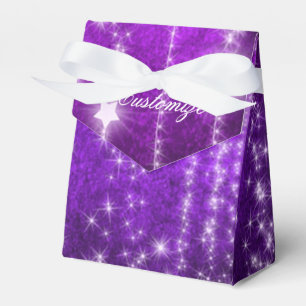 Lila Sternschnuppen-Feiertags-Geschenkbox Geschenkschachtel