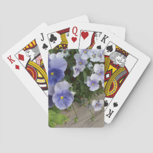 Lila Stiefmütterchen Blumen Spielkarten