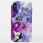 Lila Stiefmütterchen Blumenzellenannahme Case-Mate iPhone Hülle<br><div class="desc">Handy-Gehäuse mit hübschen lila Stiefmütterchen.</div>