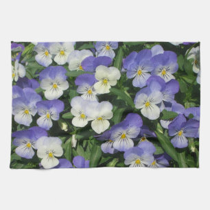 Lila Stiefmütterchen Garten Blumen Geschirrtuch