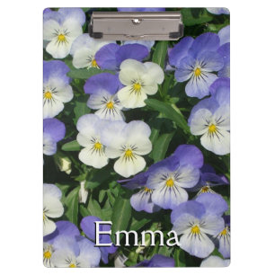 Lila Stiefmütterchen Garten Blumen Klemmbrett