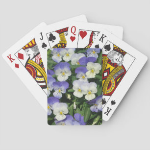 Lila Stiefmütterchen Garten Blumen Spielkarten
