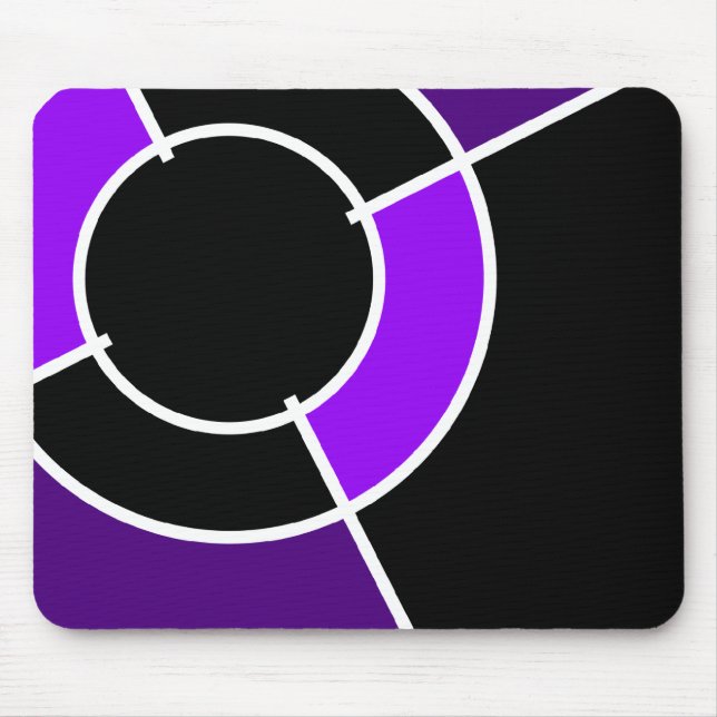 lila Stierkampf Mousepad (Vorne)