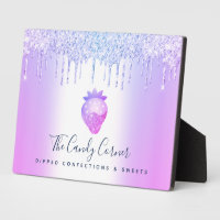 Lila Strawberry Glitzer Tropfen Koch Dessert Süßig