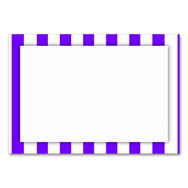 Lila Streifen (2. Farbe hinzufügen) Tischnummer (Vorderseite)