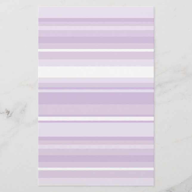 Lila Streifen Briefpapier (Vorderseite)