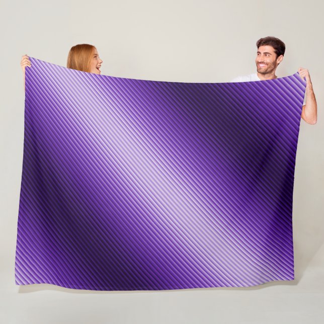 Lila Streifen diagonale Textur  Fleecedecke (Beispiel)