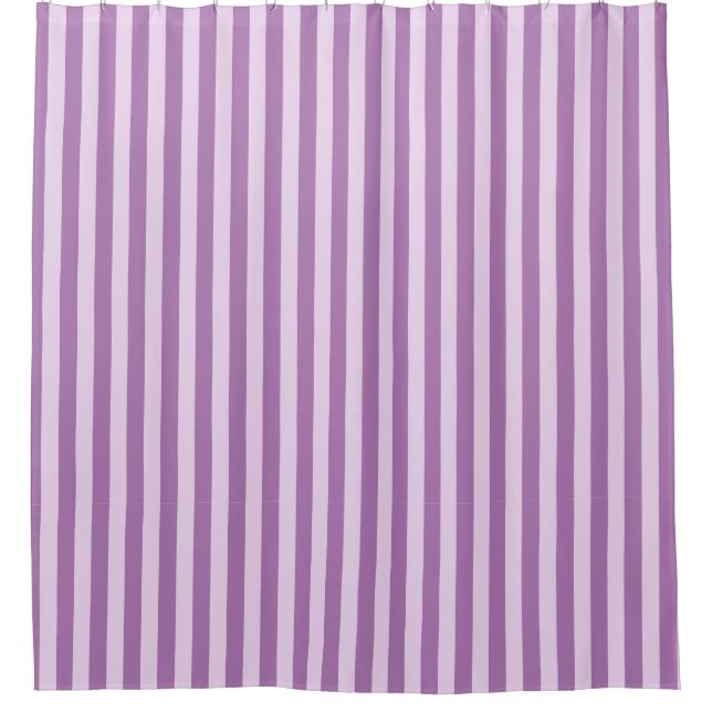 Lila Streifen Duschvorhang (Vorderseite)
