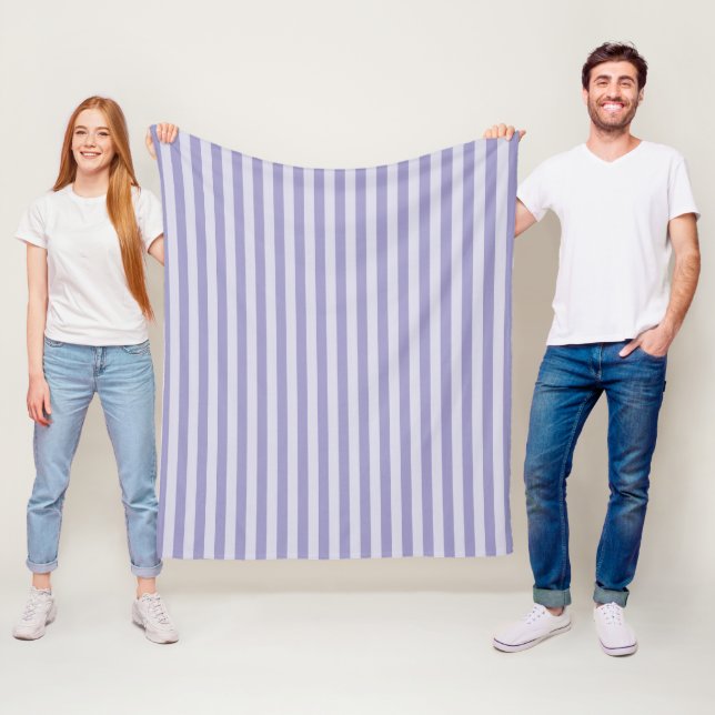 Lila Streifen Fleecedecke (Beispiel)