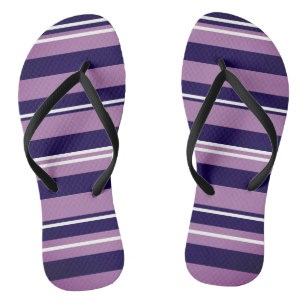 Lila Streifen Flip Flops
