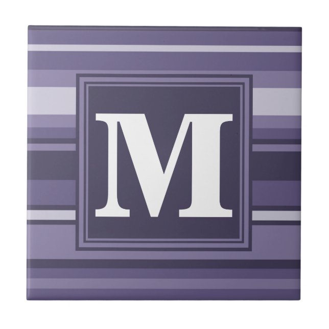 Lila Streifen für Monogramm-Härte Fliese (Vorderseite)