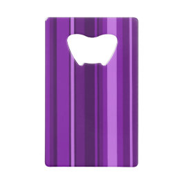 Lila Streifen Geldkarten Flaschenöffner