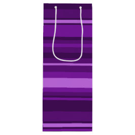 Lila Streifen Geschenktüte Für Weinflaschen