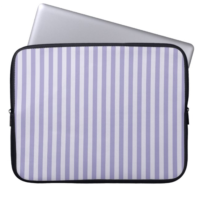 Lila Streifen Laptopschutzhülle (Vorderseite)