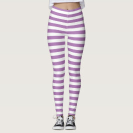 Lila Streifen Leggings