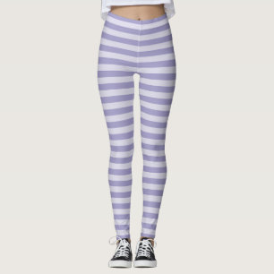 Lila Streifen Leggings