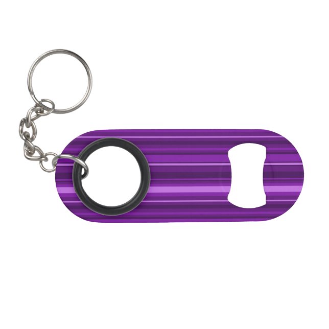 Lila Streifen Mini Flaschenöffner (Vorderseite (Horizontal))