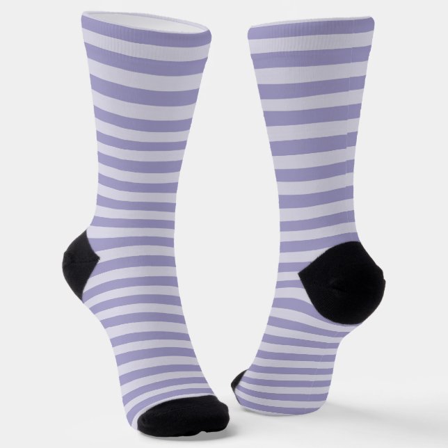 Lila Streifen Nahtloses Muster Socken (Gewinkelt)