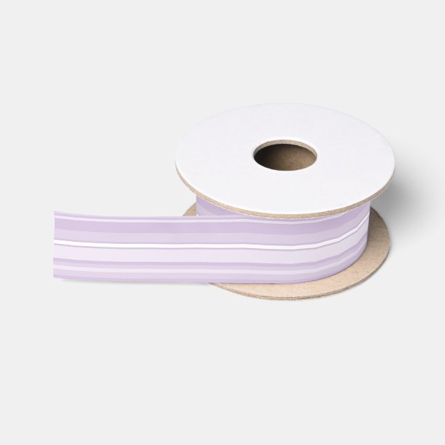 Lila Streifen Satinband (Spule)
