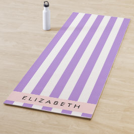 Lila Streifen, Streifen, Linien, Ihr Name Yogamatte