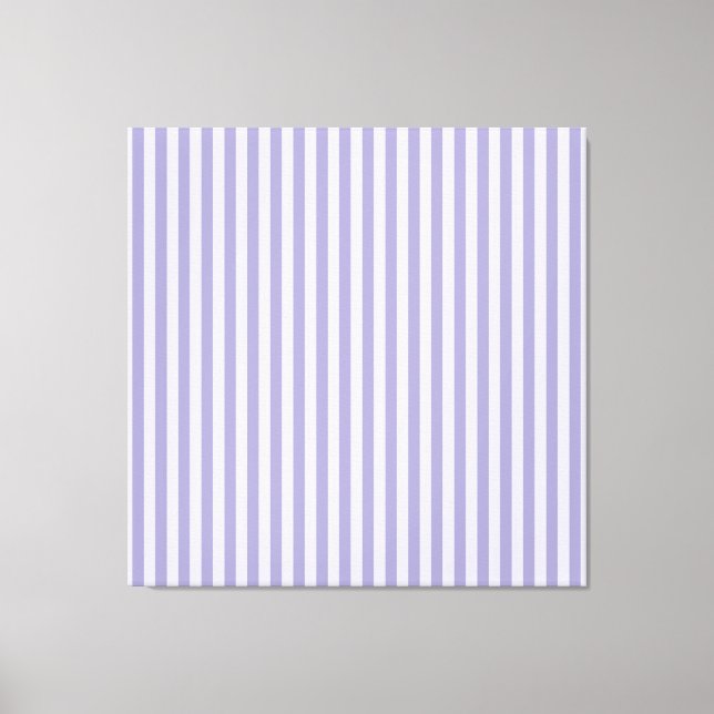 Lila Streifen Stretchierte Leinwand (Vorderseite)