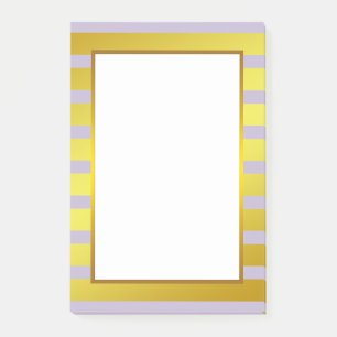 Lila Streifen, weiß Post-it Klebezettel
