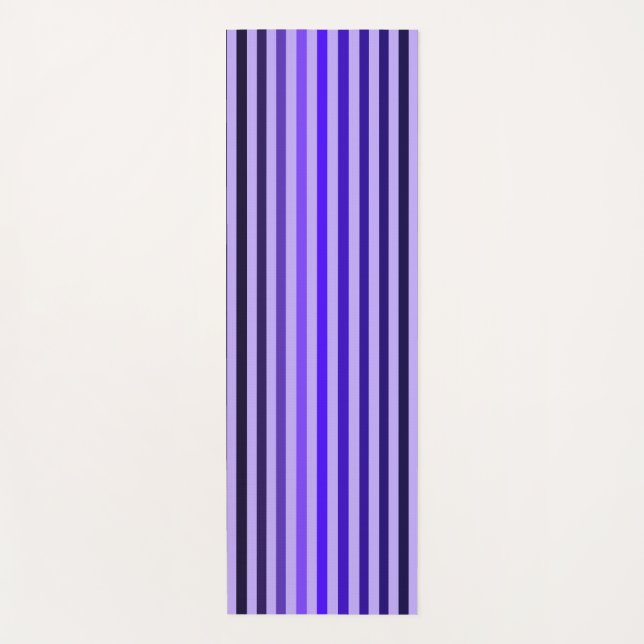 Lila Stripe Yoga Mat Yogamatte (Vorderseite)