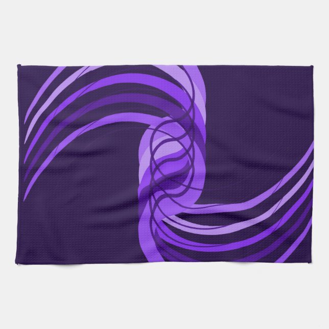 Lila Strudel Handtuch (Horizontal)