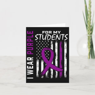 Lila Studierende Special Ed Teacher Epilepsy Aware Karte