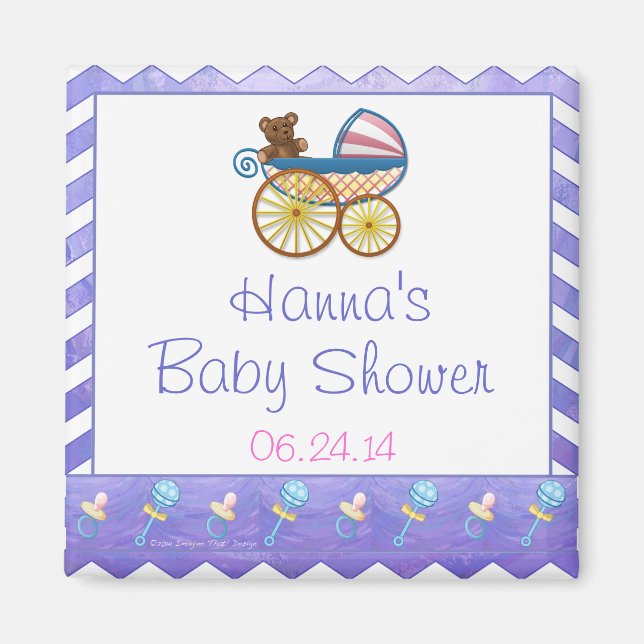 Lila Sun Baby Stuff Magnet (Vorne)