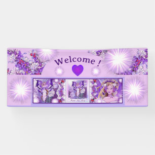 Lila Sun Fairy Banner