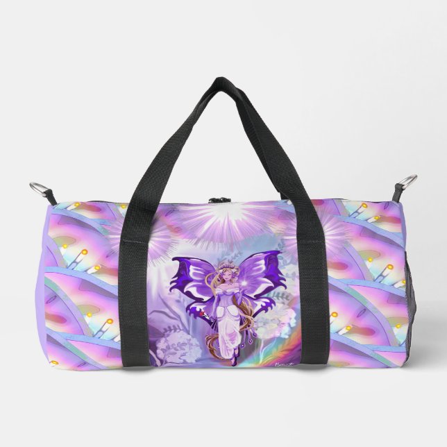 Lila Sun Fairy Duffle Bag (Vorderseite)