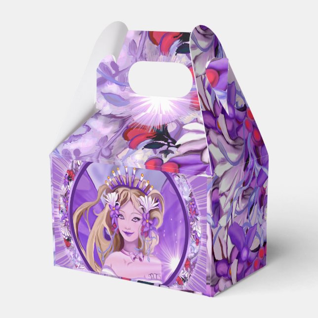 Lila Sun Fairy Fevor Box Geschenkschachtel (Rückseite)