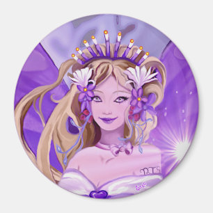 Lila Sun Fairy Magnet