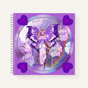 Lila Sun Fairy-Notebook Notizbuch