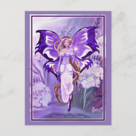 Lila Sun Fairy Postkarte