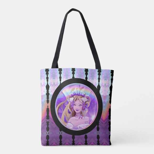 Lila Sun Fairy Tote Bag (Rückseite)