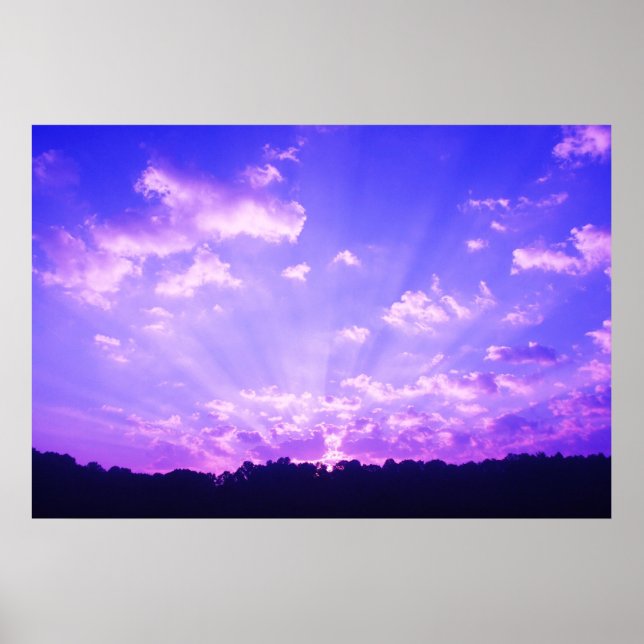 Lila Sunrise Poster (Vorne)