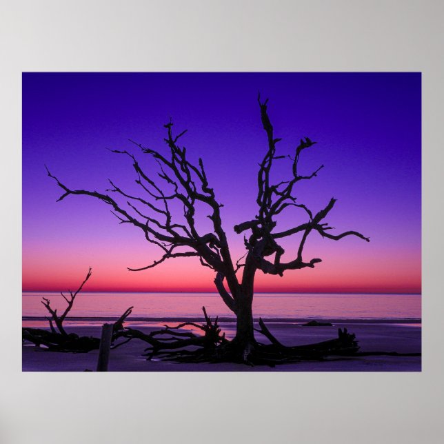 Lila Sunrise Poster (Vorne)