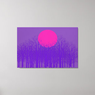 Lila Sunset Leinwanddruck