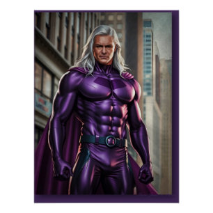 Lila Superheld: Urban Fantasy Poster