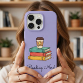 Lila Süße Bücher Nerd Virales Geschenk Liebe iPhone 15 Pro Hülle