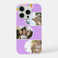 Lila Süße Moderne 3-Foto-Layout individuell