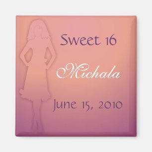 Lila Sweet 16 Magnet