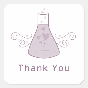 Lila Sweet Chemistry Danke Stickers