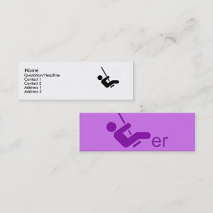 Lila Swinger Calling Card Mini Visitenkarte