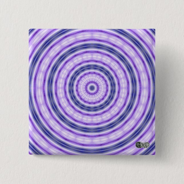 Lila Swirl-Abzeichen Button (Vorderseite)